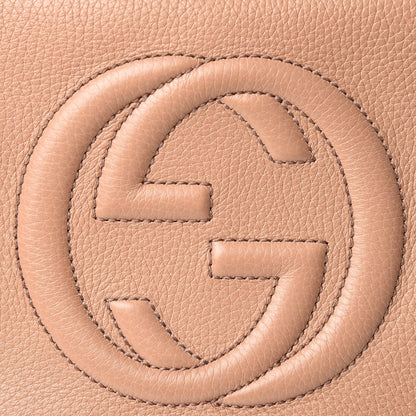 Gucci Pebbled Calfskin Small Soho Disco Bag Rose Beige 8 of 10