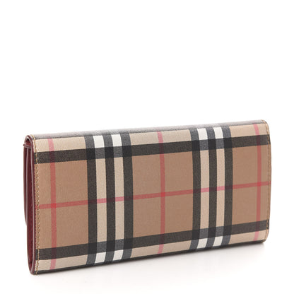 Burberry Vintage Check Continental Wallet Crimson 3 of 6