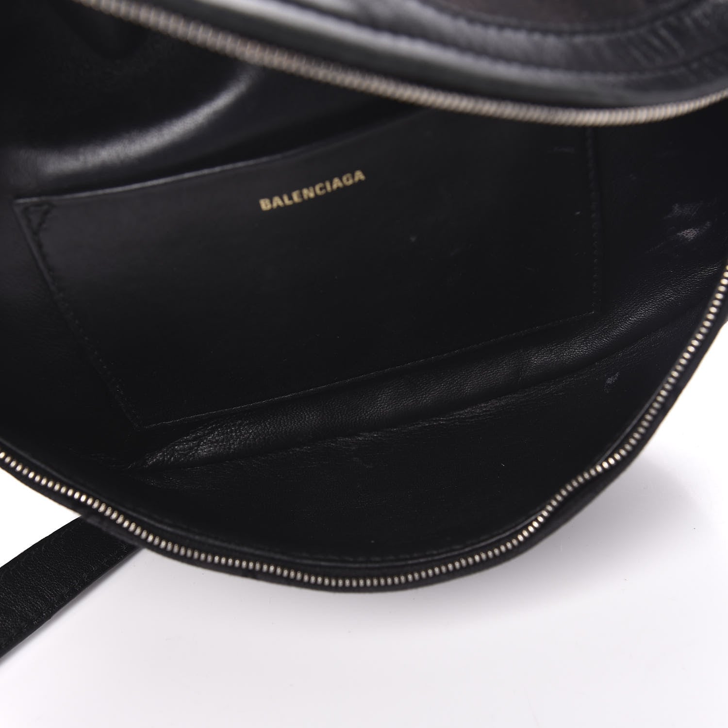 Balenciaga Canvas Jacquard Diagonal Allover Logo XS Souvenir Belt Bag Black 5 of 11