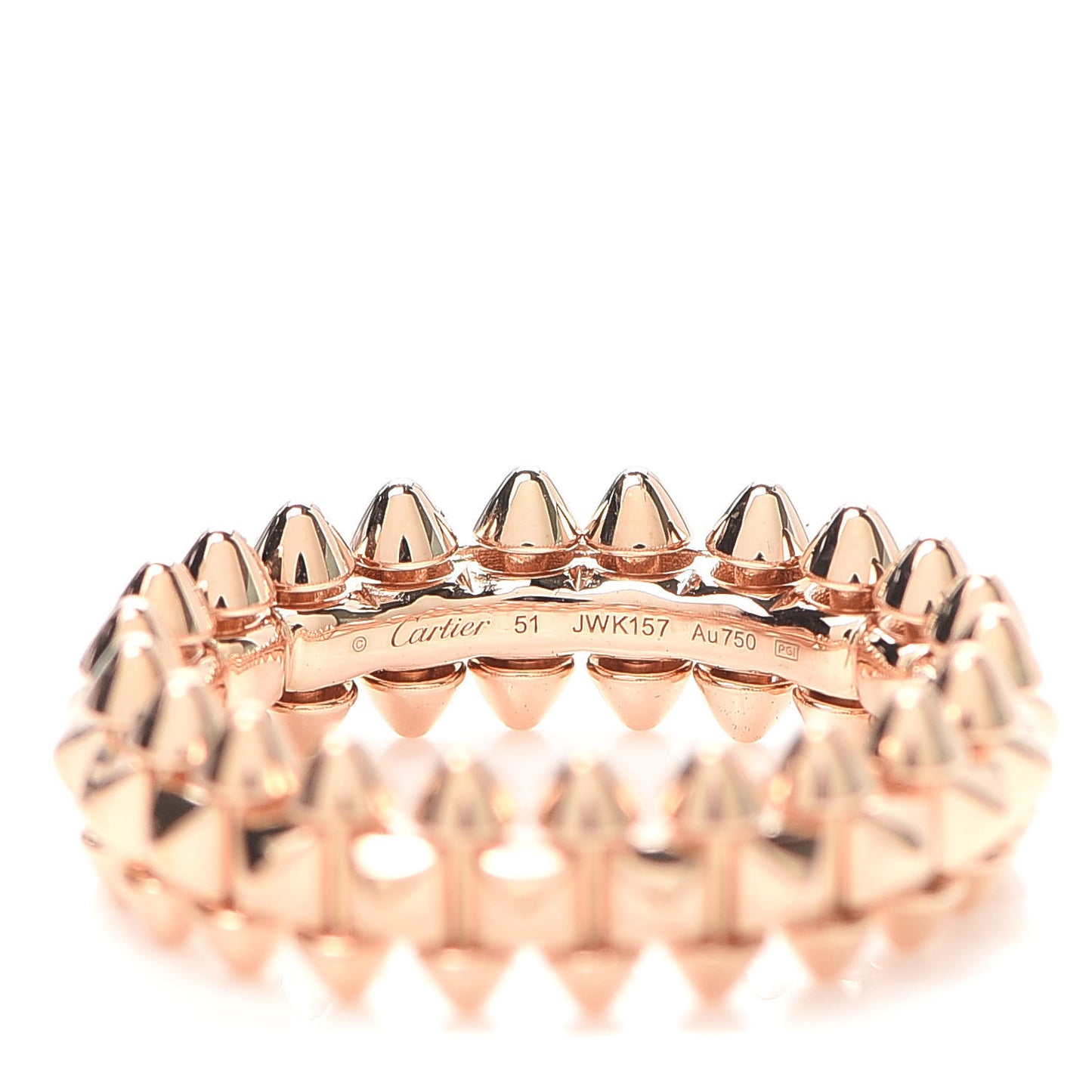 18K Pink Gold SM Clash De Cartier Ring 51 5.75