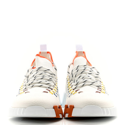 Hermes Technical Canvas Womens Flex Slip-On Sneaker 36 Multicolor White 2 of 9