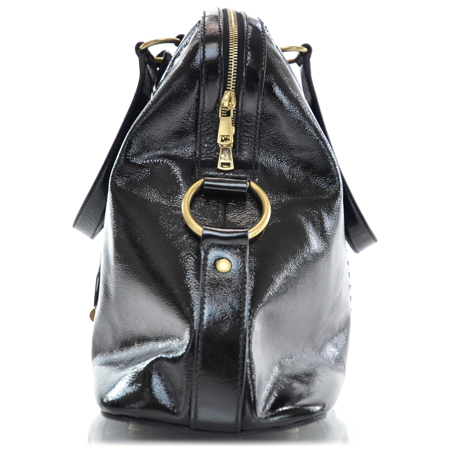 Saint Laurent Patent Leather Oversized Muse Black 4 of 9