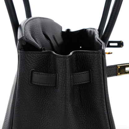 Hermes Taurillon Clemence Birkin 35 Black 11 of 23