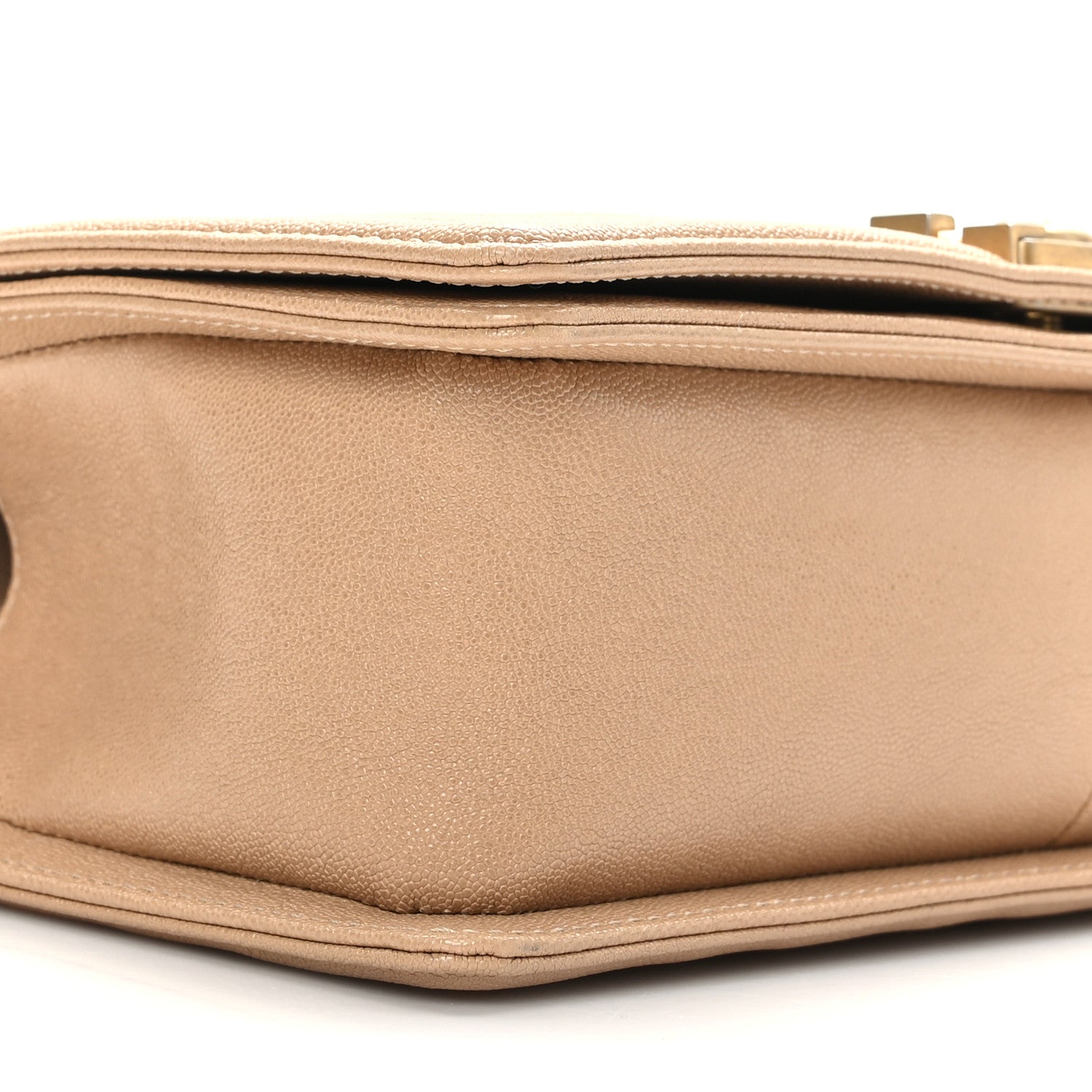 Chanel Caviar Quilted Medium Boy Flap Beige 8 of 9
