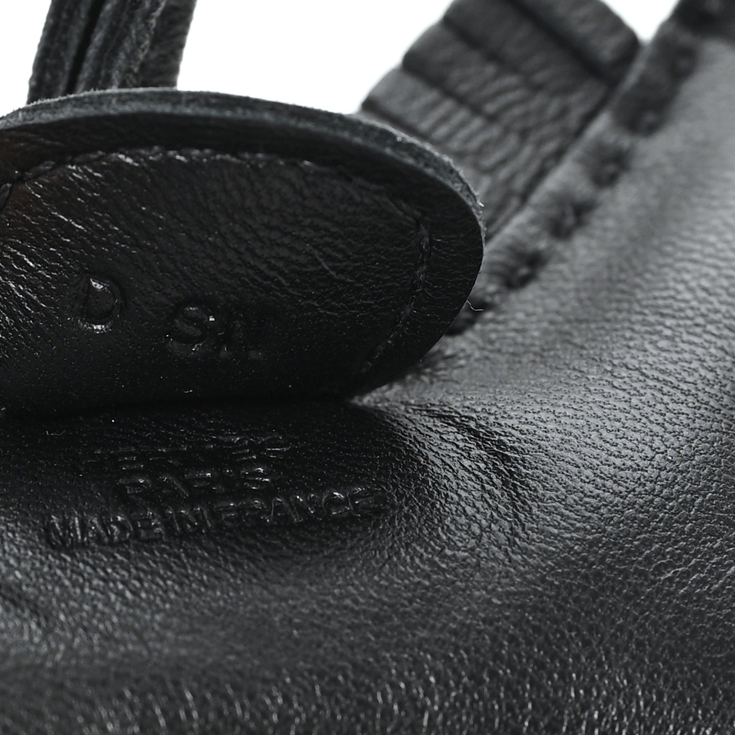 Milo Lambskin Grigri Rodeo Horse Bag Charm PM So Black