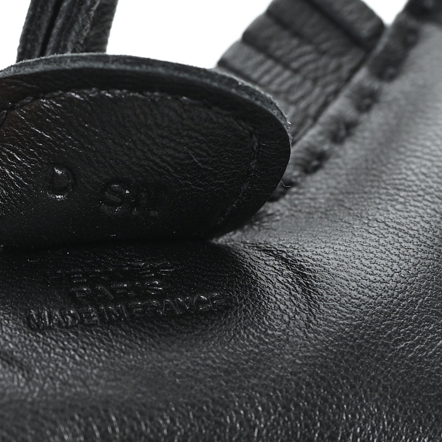 Hermes Milo Lambskin Grigri Rodeo Horse Bag Charm PM So Black 3 of 3