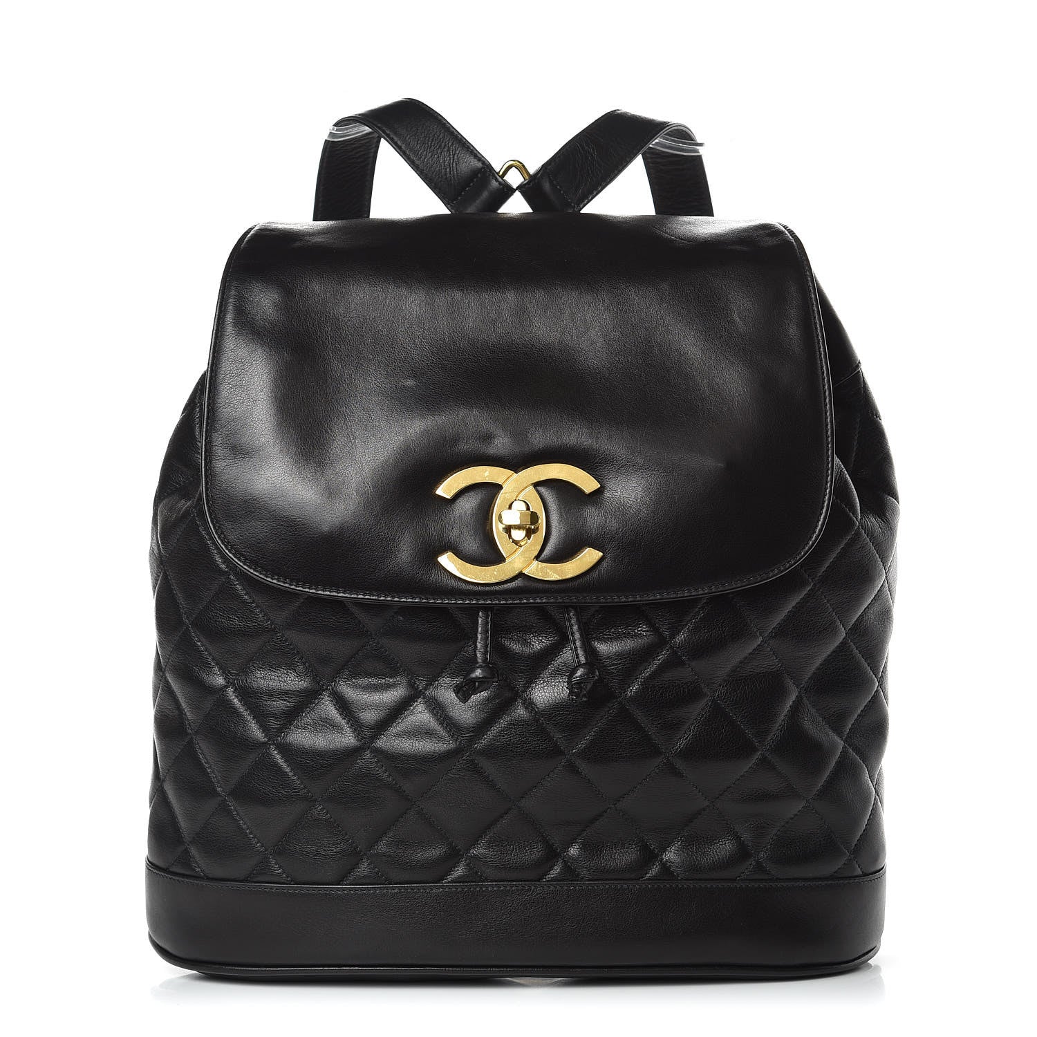 Chanel Lambskin Quilted Backpack Black 1 of 11
