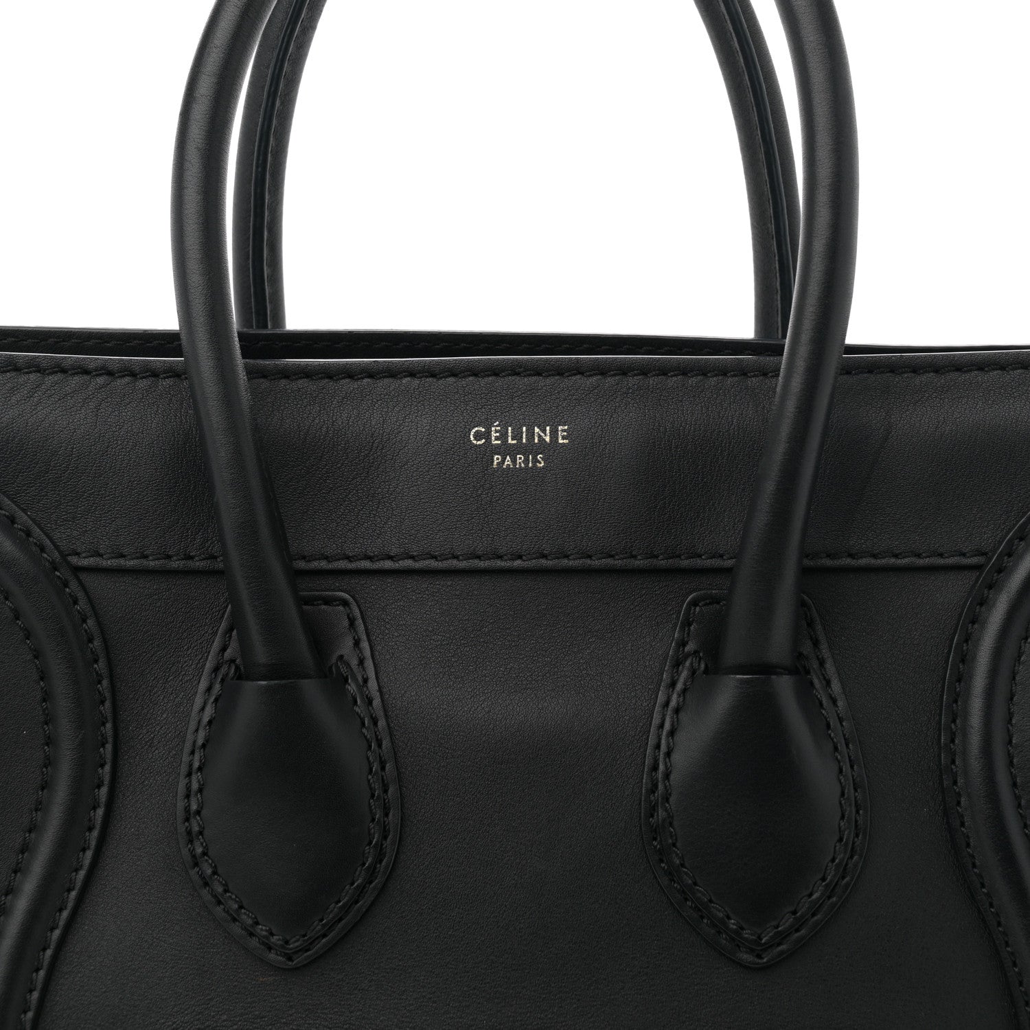 Celine Smooth Calfskin Micro Luggage Black 8 of 13