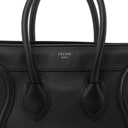 Celine Smooth Calfskin Micro Luggage Black 8 of 13