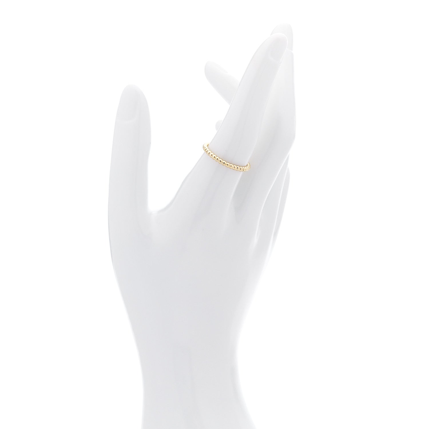 Van Cleef & Arpels 18K Yellow Gold Small Perlee Ring 57 8 2 of 5