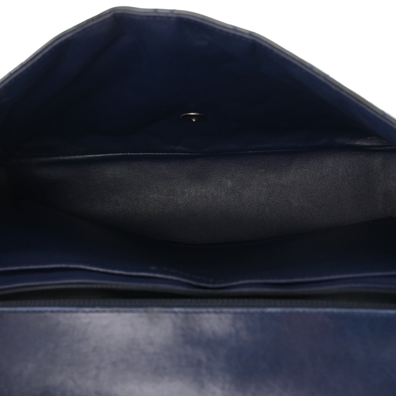 Chanel Patent Quilted Maxi Single Flap Blue 5 of 14