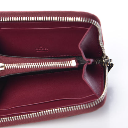 Gucci Crocodile Zip Around Card Case Cherry Gloss 5 of 8