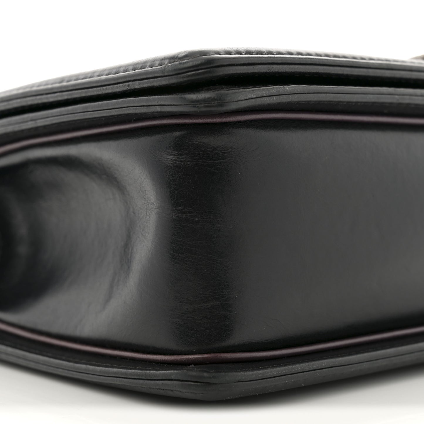 Calfskin Embossed New Medium Paris Salzburg Boy Flap Black