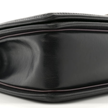 Chanel Calfskin Embossed New Medium Paris Salzburg Boy Flap Black 9 of 11