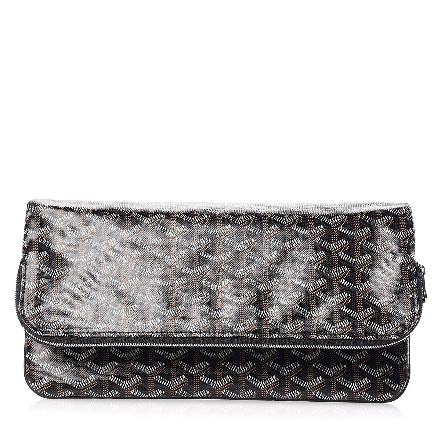 Goyardine Sainte Marie Soft Clutch Black