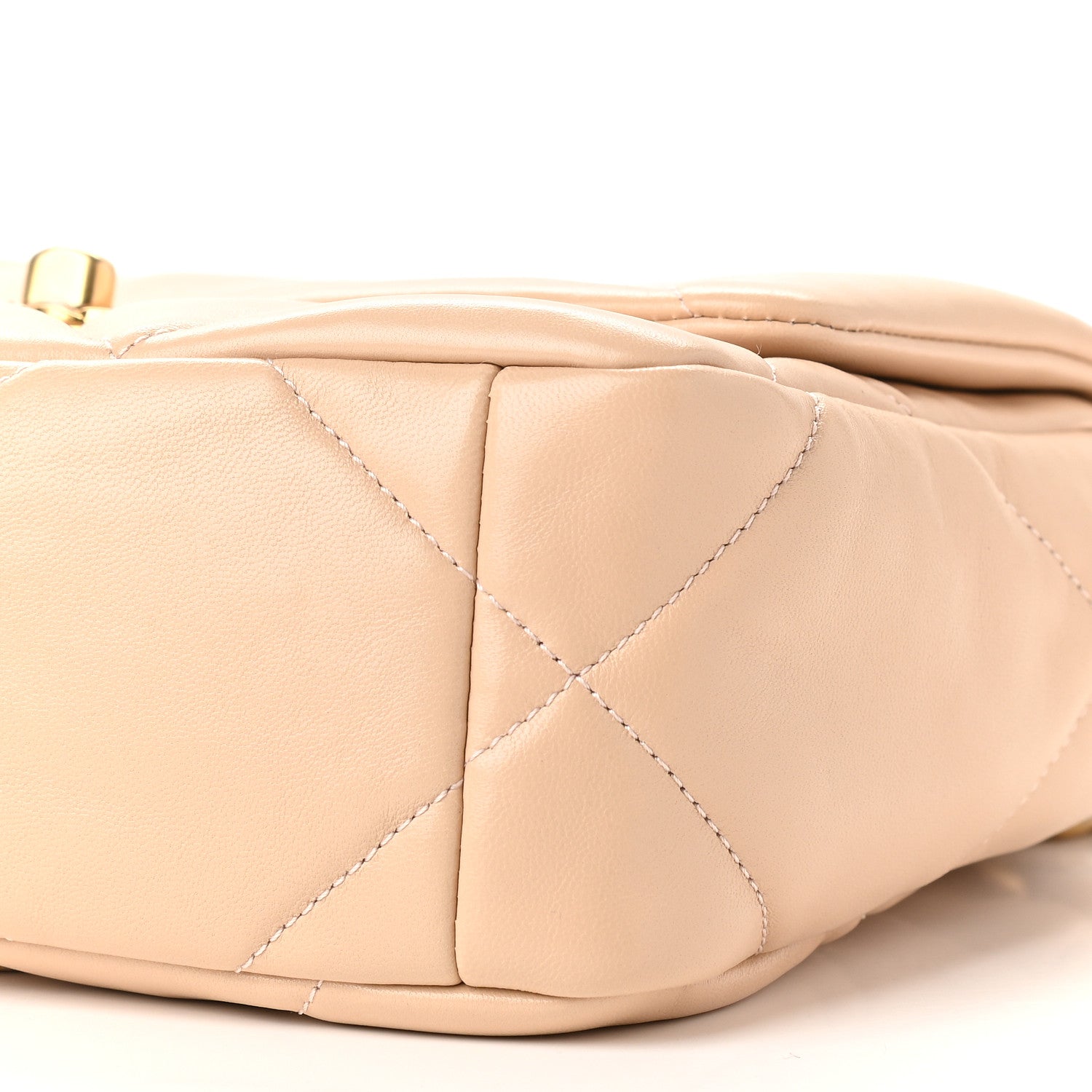 Chanel Lambskin Quilted Medium Chanel 19 Flap Beige 9 of 9