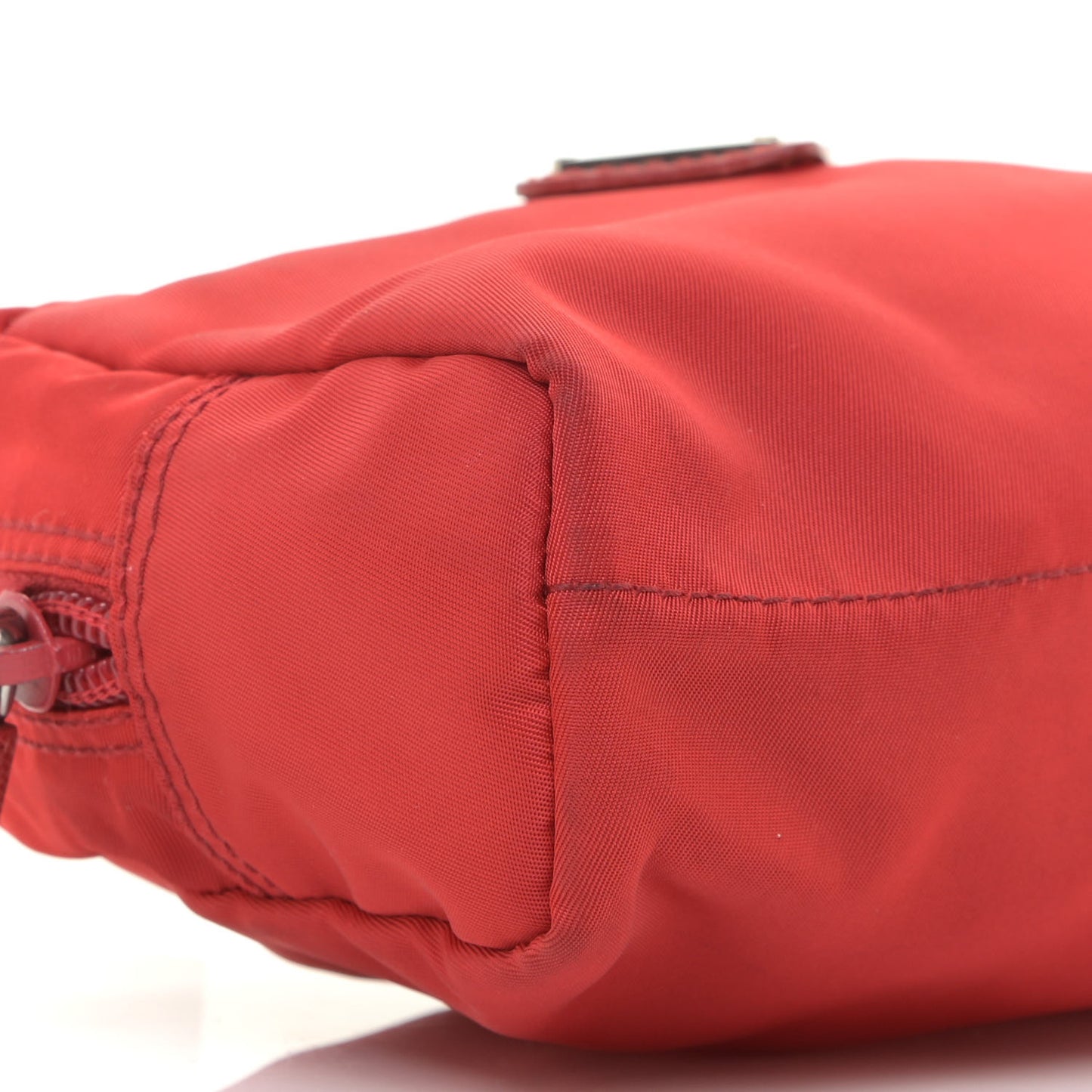 Tessuto Nylon Vela Cosmetic Pouch Rosso