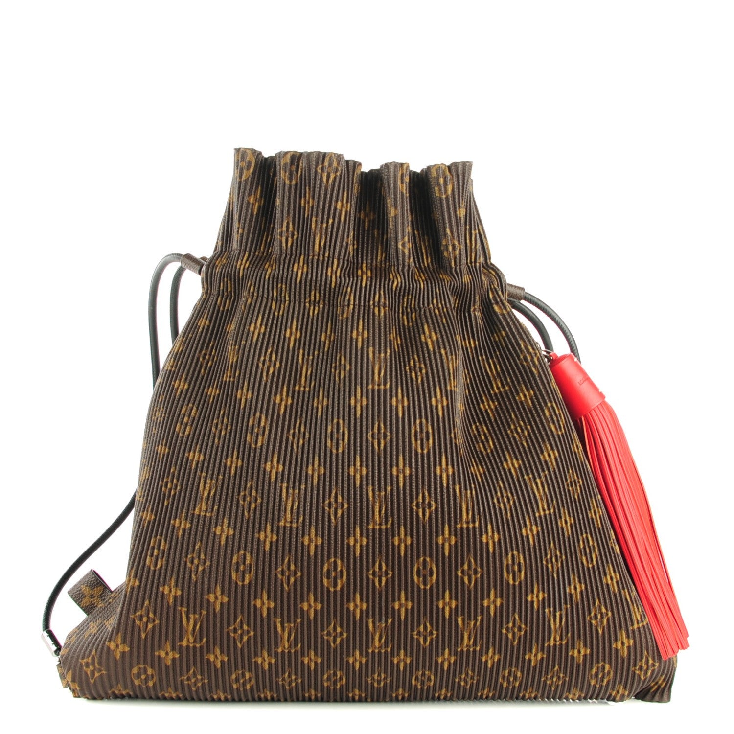 Louis Vuitton Monogram Canvas Pleated Explorer Bag MM 1 of 8