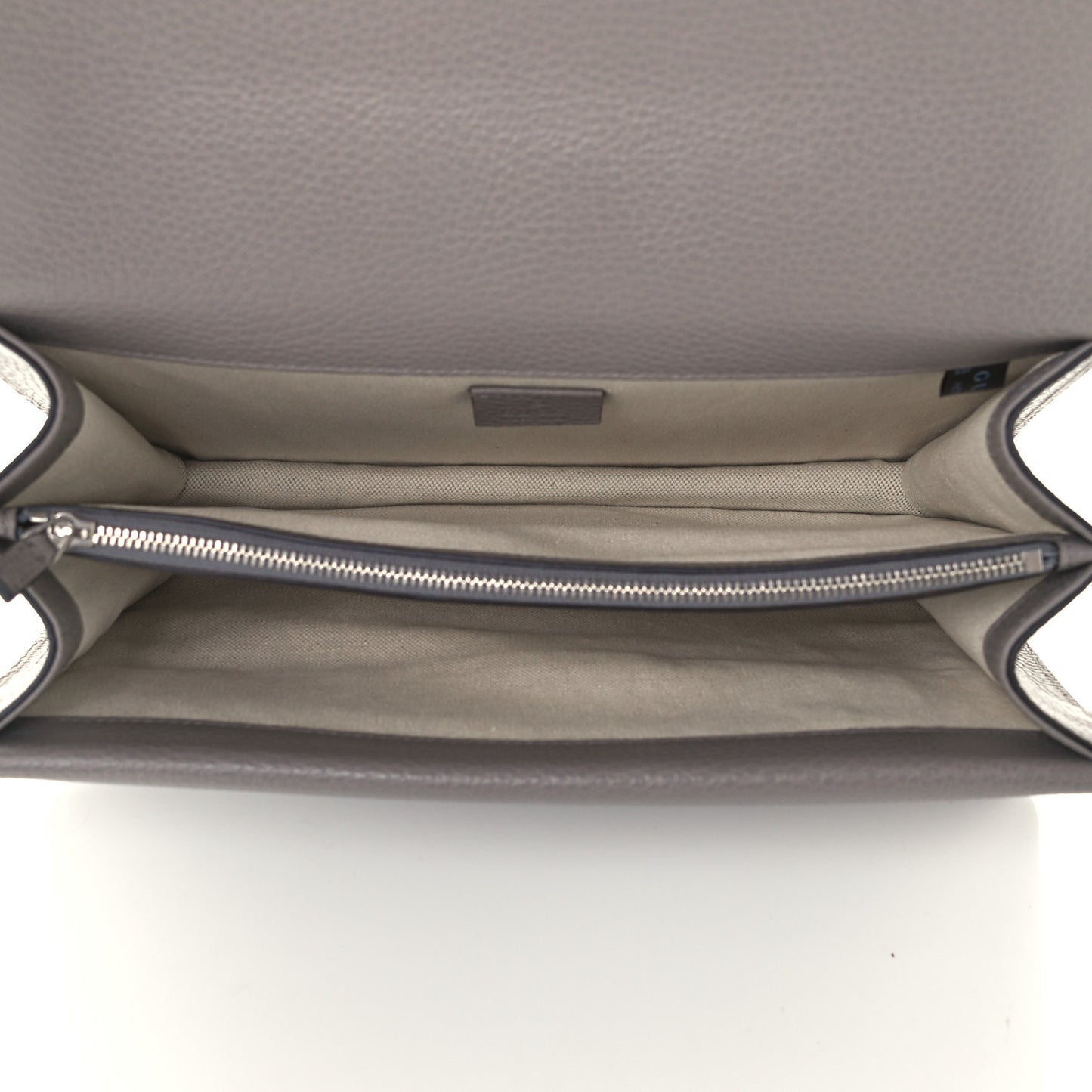 Dollar Calfskin Crystal Medium Dionysus Shoulder Bag Dusty Grey Black Diamond