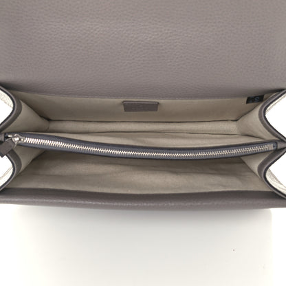 Gucci Dollar Calfskin Crystal Medium Dionysus Shoulder Bag Dusty Grey Black Diamond 5 of 12