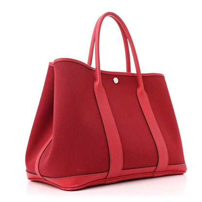 Hermes Toile Militaire Negonda Garden Party 30 TPM Rouge Grenat Bougainvillea 3 of 12