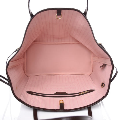 Louis Vuitton Damier Ebene Neo Neverfull MM Rose Ballerine 5 of 11