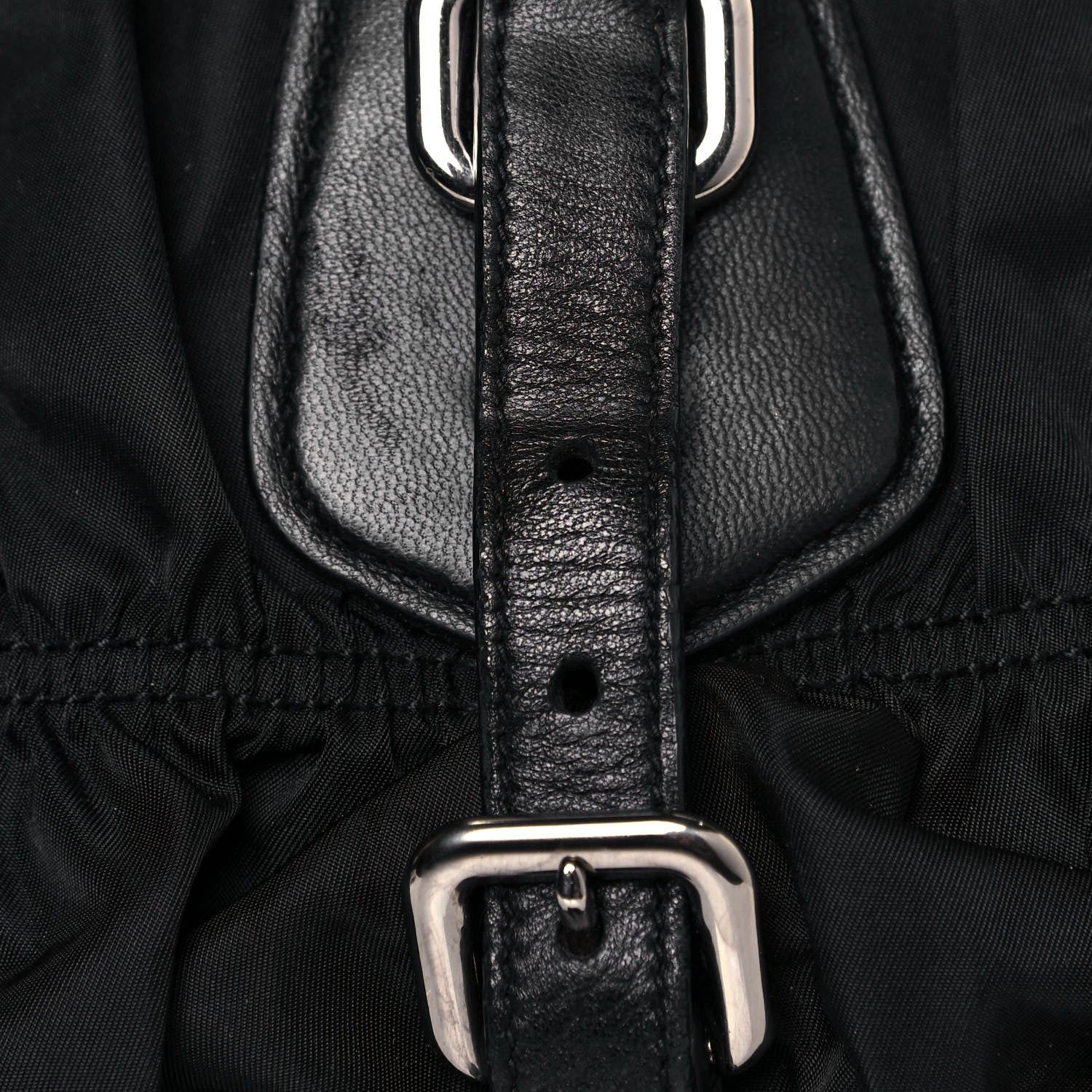 Prada Tessuto Nylon Nappa Braided Gaufre Shopping Satchel Black 17 of 20