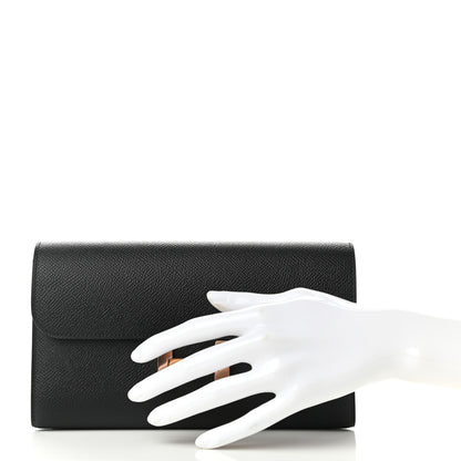 Hermes Epsom Constance Long Wallet Black 2 of 9