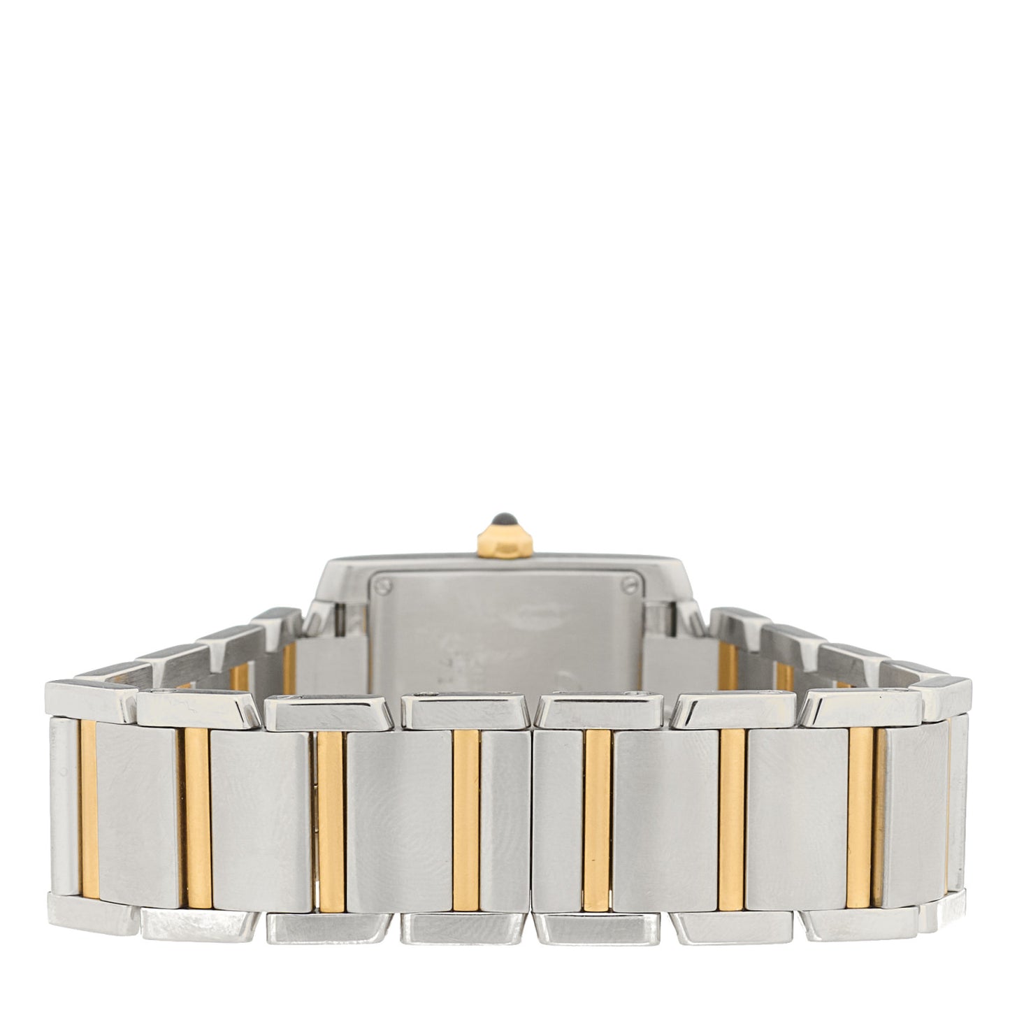 Stainless Steel 18K Yellow Gold 25mm Tank Francaise Quartz Watch