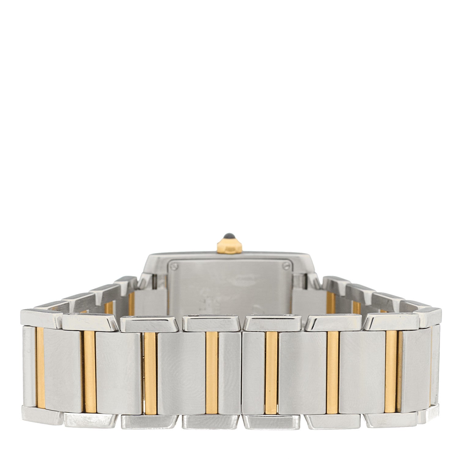 Cartier Stainless Steel 18K Yellow Gold 25mm Tank Francaise Quartz Watch 3 of 5