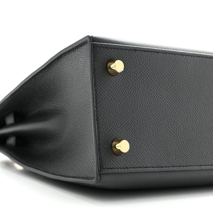 Hermes Epsom Kelly Sellier 25 Black 9 of 11
