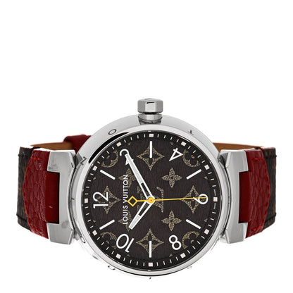 Louis Vuitton Stainless Steel Monogram 39mm Tambour Monogram Quartz Watch 2 of 6