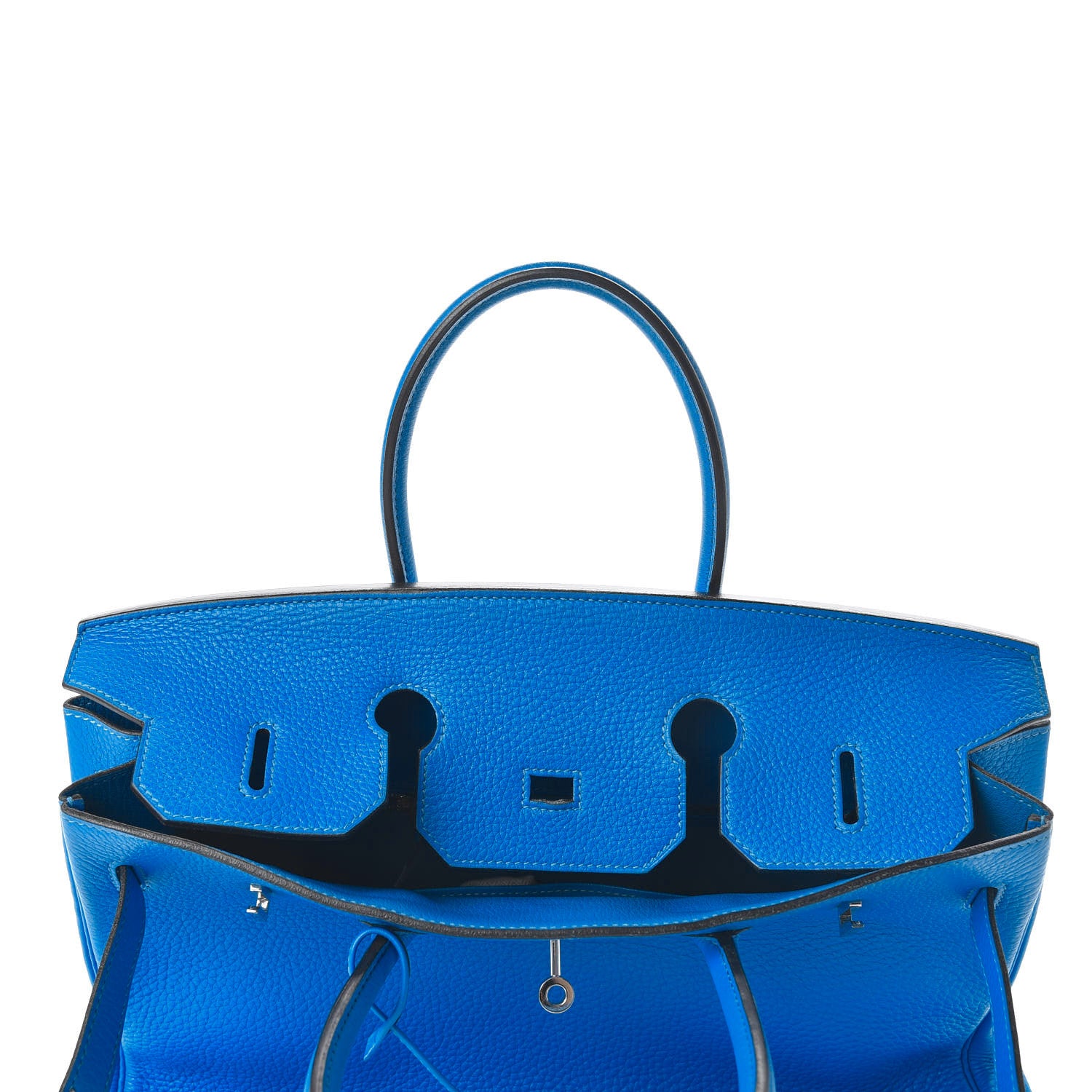 Hermes Taurillon Clemence Birkin 35 Bleu Hydra 8 of 32