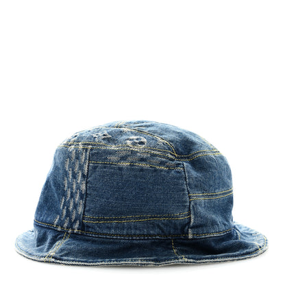 Louis Vuitton x NIGO Monogram Giant Denim Giant Damier Wave Sun Hat Blue 3 of 5