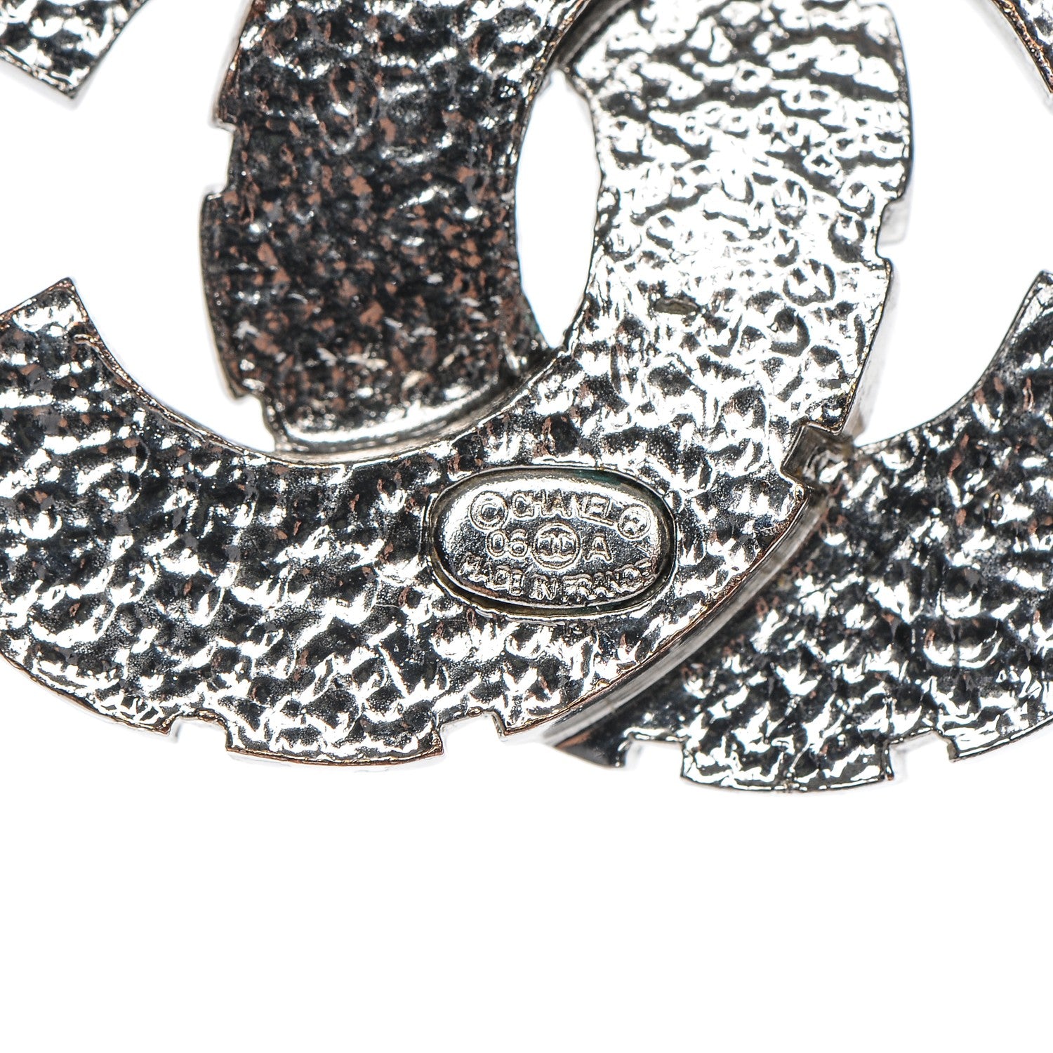 Chanel Baguette Crystal Large CC Necklace Silver 6 of 6