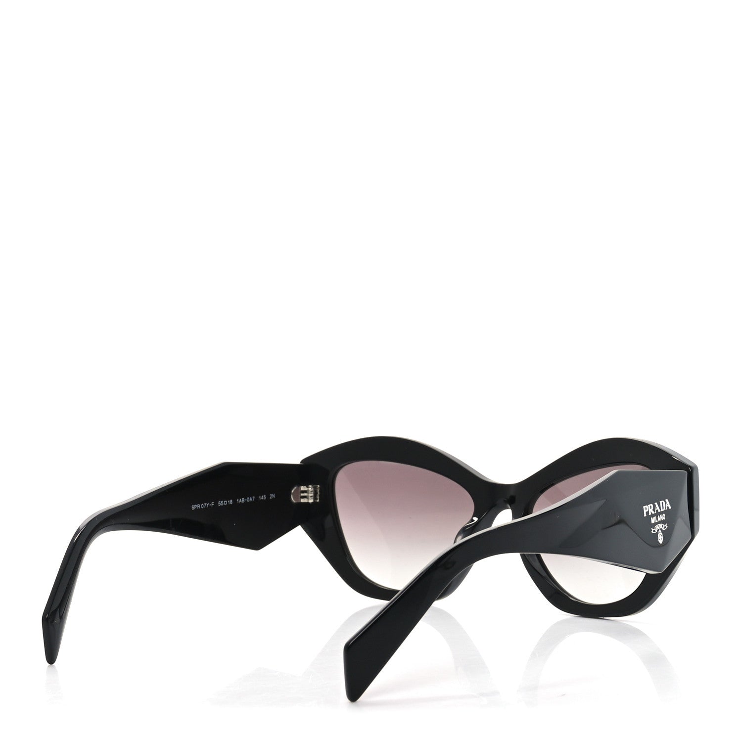 Prada Acetate Symbole Sunglasses SPR 07Y Black 4 of 7