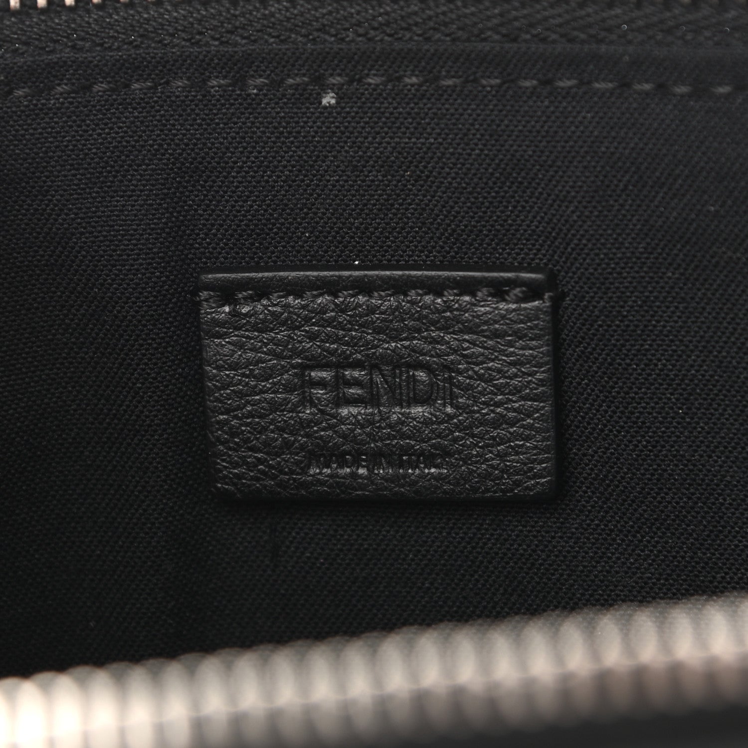 Fendi Vitello Dolce Studded Mini 2Jours Pouch Black Multicolor 7 of 12
