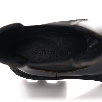 Louis Vuitton Calfskin Monogram Beaubourg Ankle Boots 39.5 Black 7 of 9