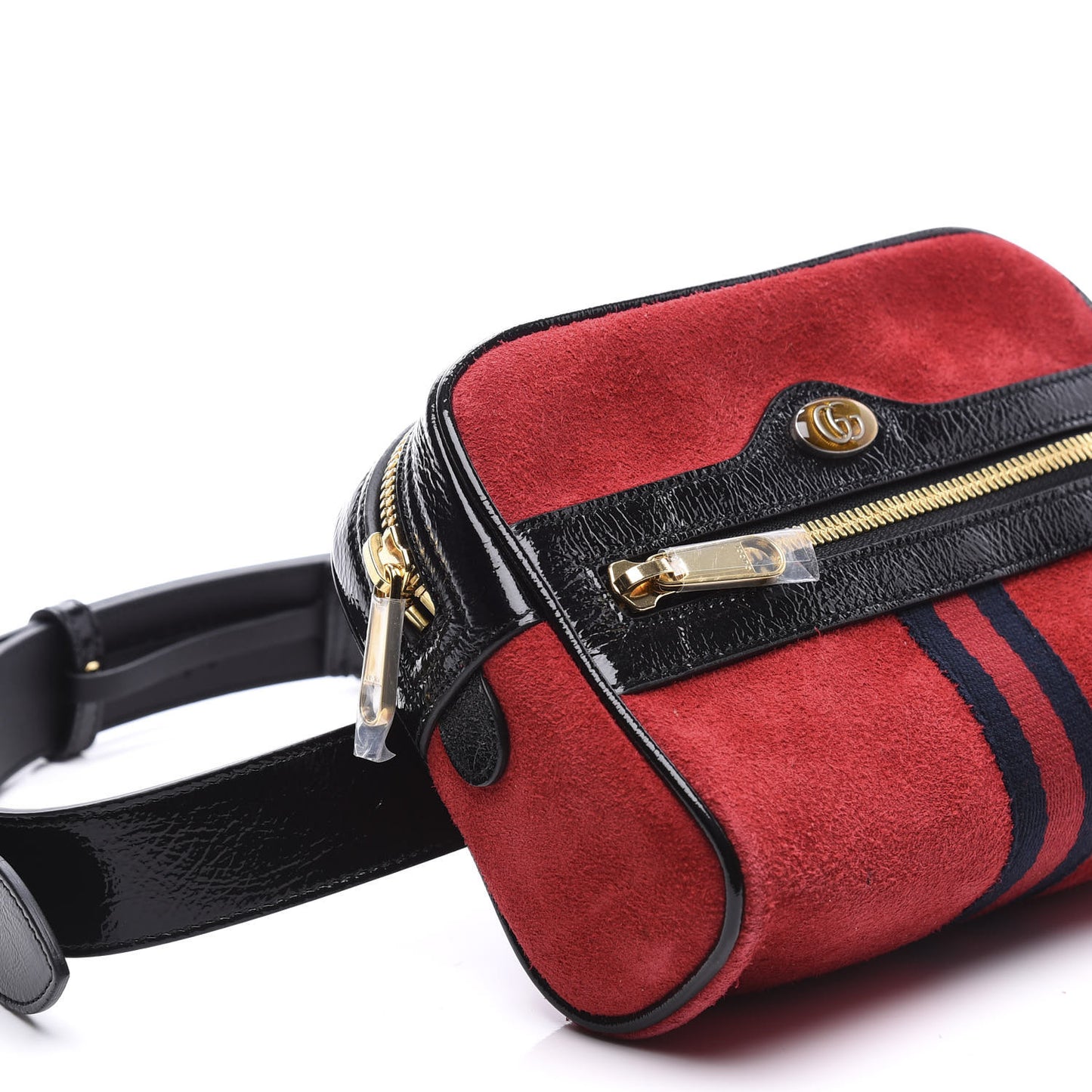 Suede Small Ophidia Belt Bag 85 34 Hibiscus Red