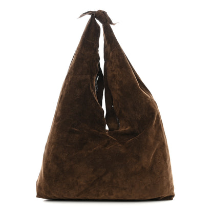 The Row Suede Bindle Bag Espresso 1 of 8