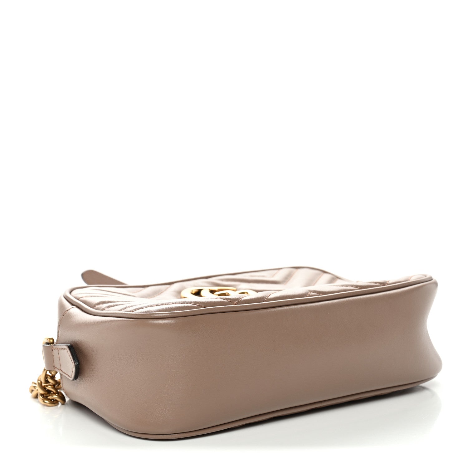 Gucci Calfskin Matelasse Small GG Marmont Chain Shoulder Bag Porcelain Rose 4 of 12