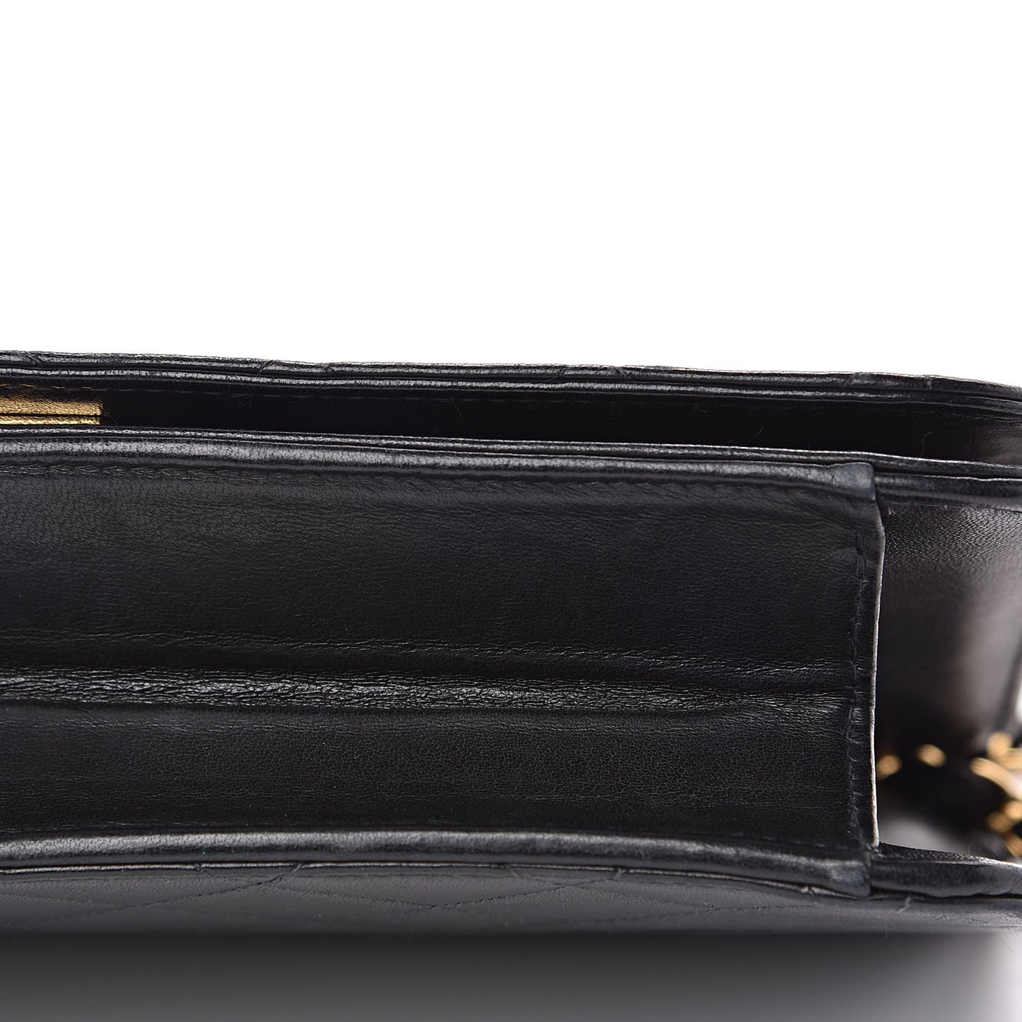 Lambskin Quilted Small Single Flap Bag Black