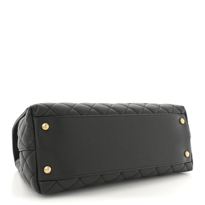 Chanel Caviar Quilted Small Coco Chain Handle Flap Black 4 of 11