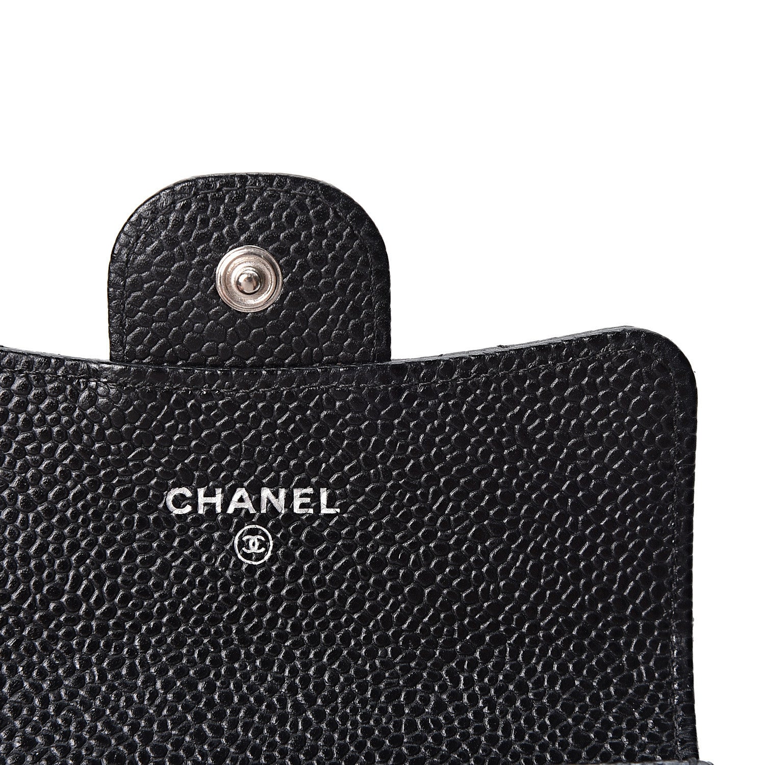 Chanel Caviar Quilted Flap Card Holder Wallet Black 7 of 10