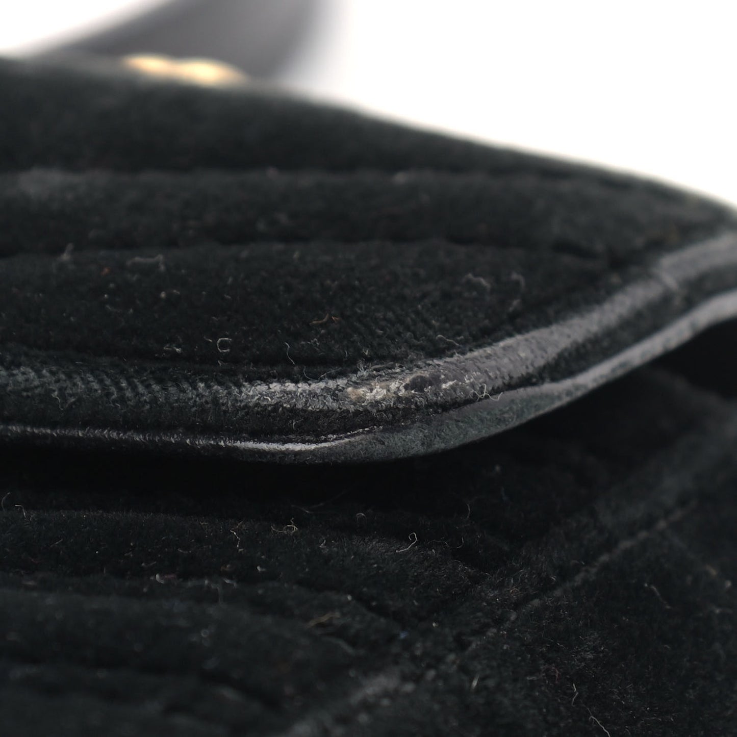 Velvet Matelasse Mini GG Marmont Shoulder Bag Black