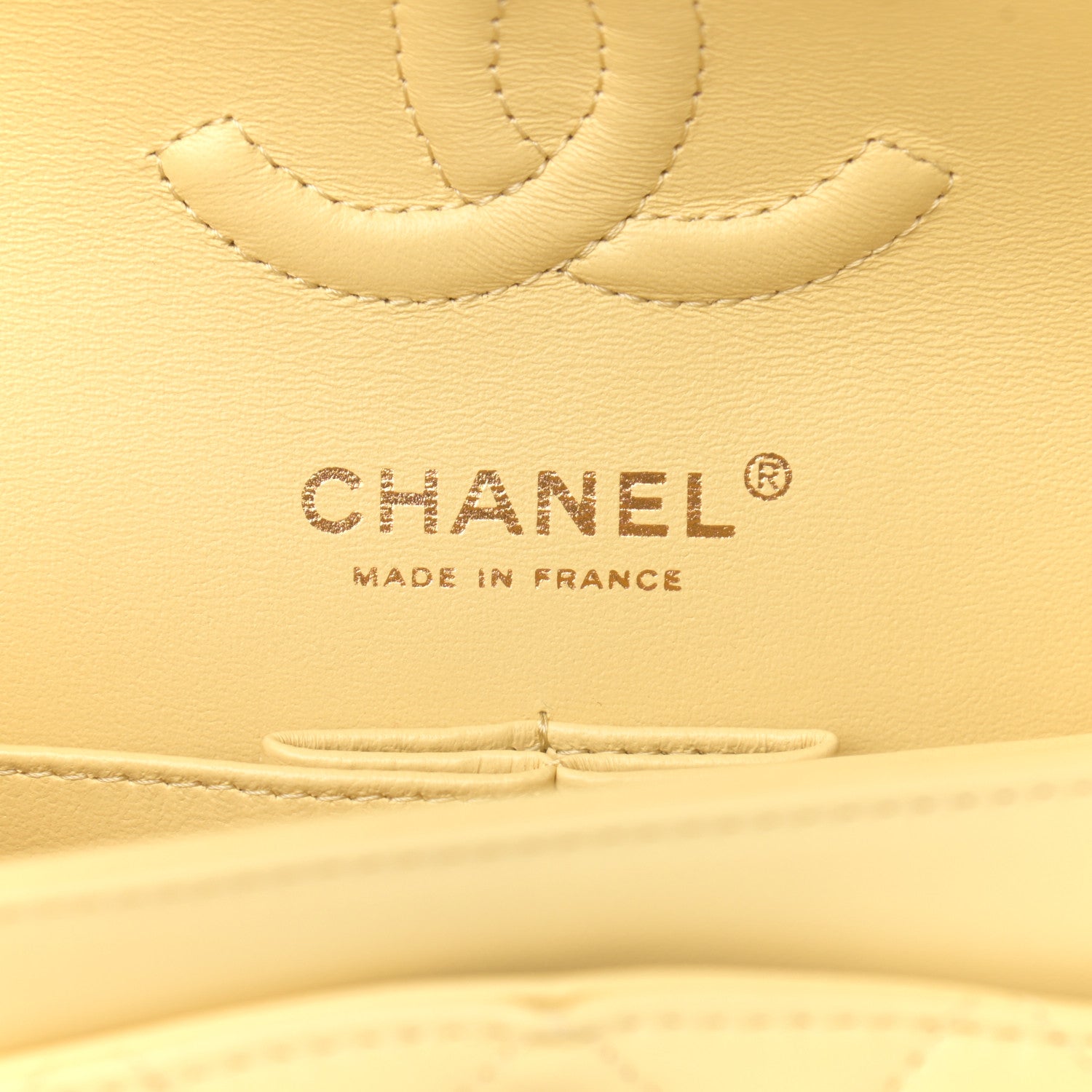 Chanel Lambskin Quilted Small Double Flap Yellow 6 of 11