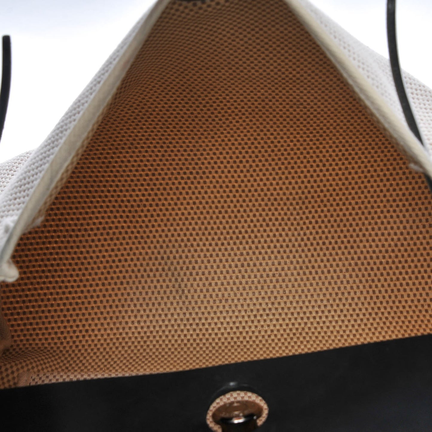 Toile Vache Calfskin Herbag 30 PM Black Natural