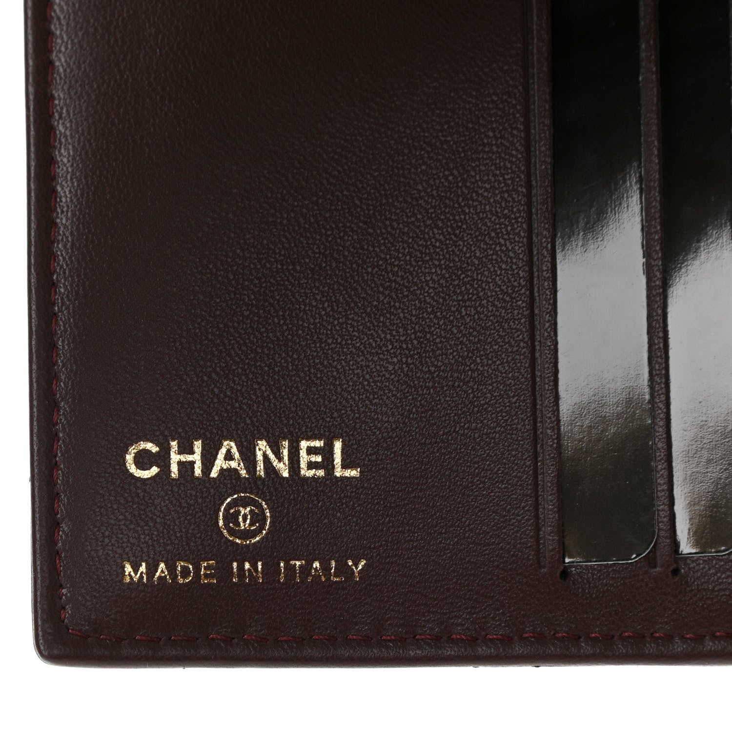 Chanel Lambskin Quilted Card Holder Wallet Black 6 of 7