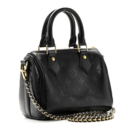 Louis Vuitton Monogram Ink Speedy BB Black 3 of 10