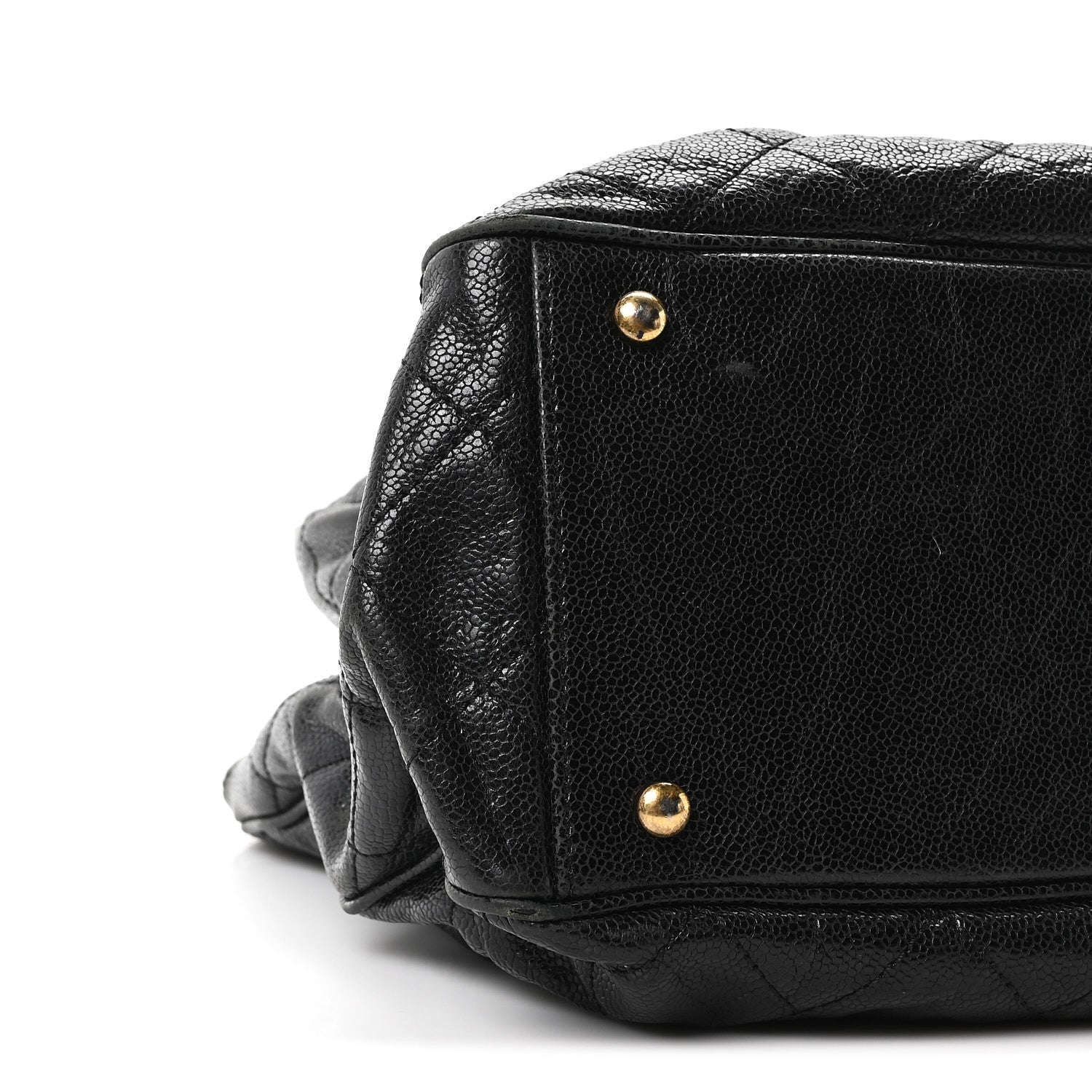 Chanel Glazed Caviar Quilted Small Shiva Tote Tote Black 9 of 10
